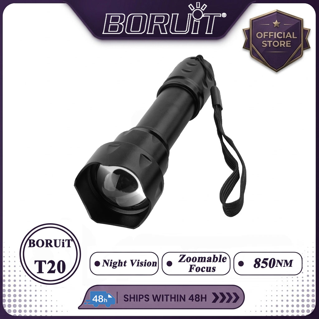 Ir Illuminator 850Nm Flashlight - BORUiT T20 Инфракрасный ИК 850 нм