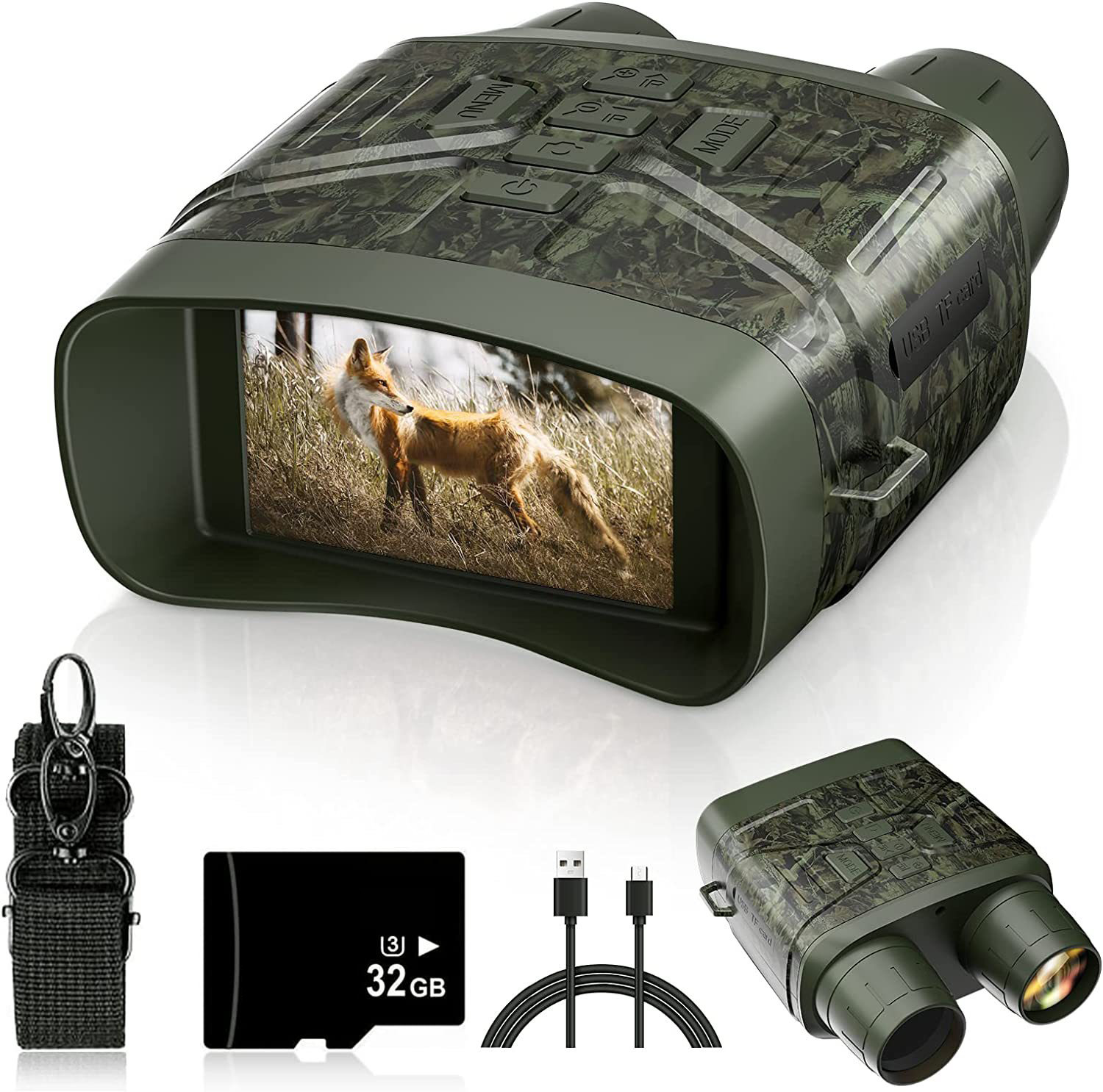 Digital Night Vision Binoculars 4K - Бинокль с 5-кратным цифровым зумом, инфракрасные
