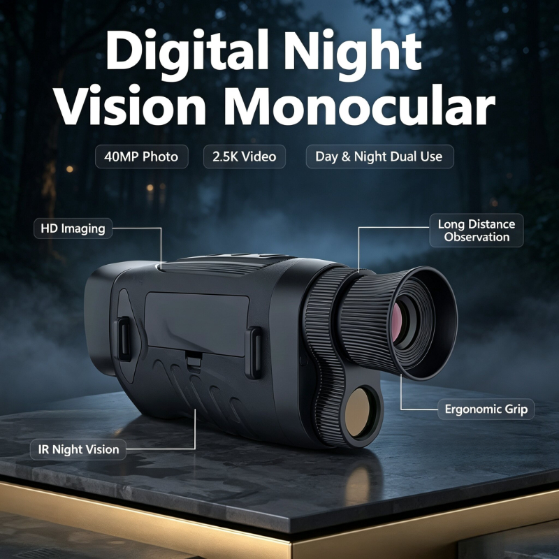 Night Vision Monocular 8X - Цифровой монокуляр ночного видения 40 МП,