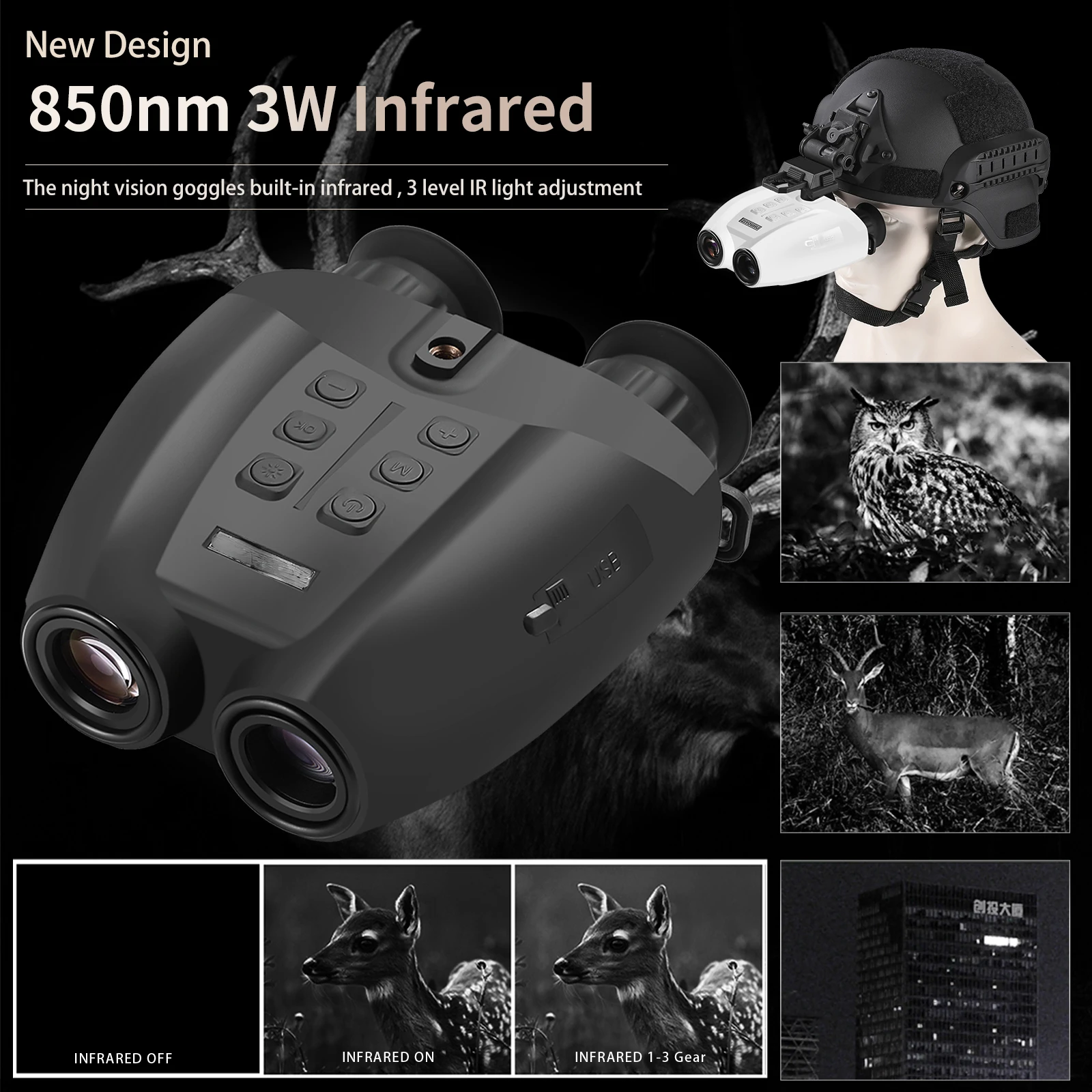 Night Vision Goggles Head Mounted - PVS-32 NVG монтируемый на голову инфракрасный