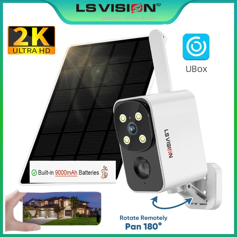 Night Vision Camera Wifi 4G - LS VISION Уличная солнечная камера Беспроводная