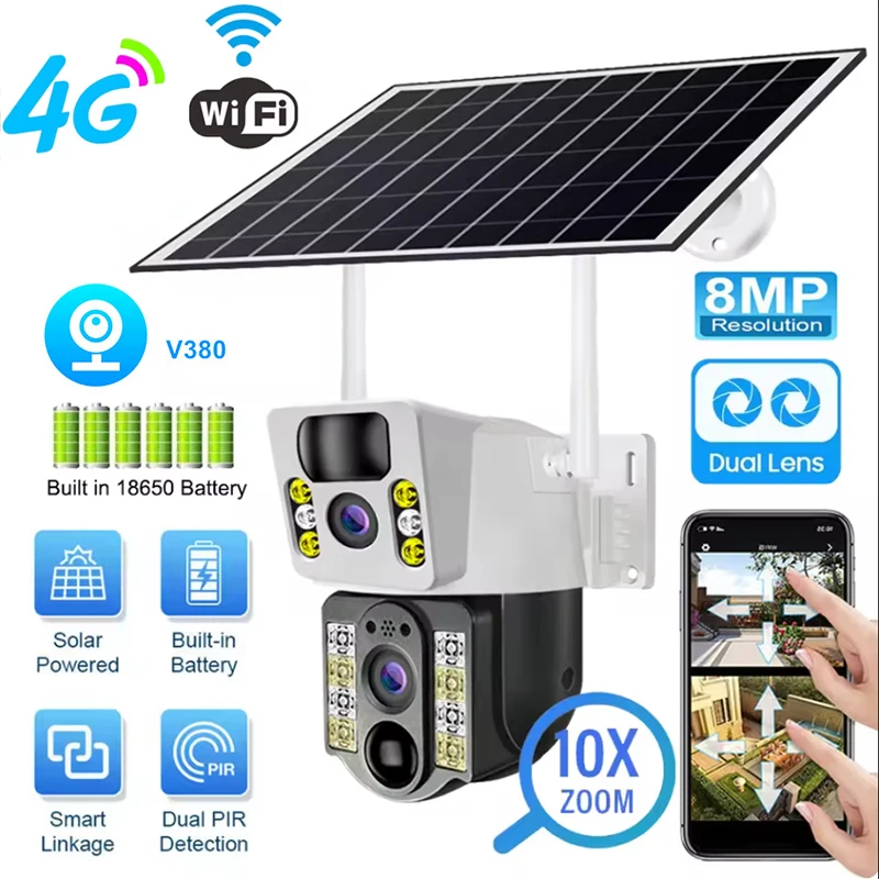 Уличная Wi-Fi камера 8PM Solar – обзор и цена Night Vision Camera Wifi 4G