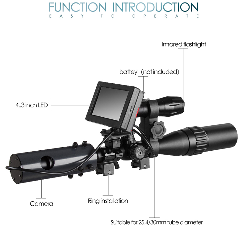 Охота дикой природы ловушка Ин – обзор и цена Night Vision Rifle Scope Ir 850Nm