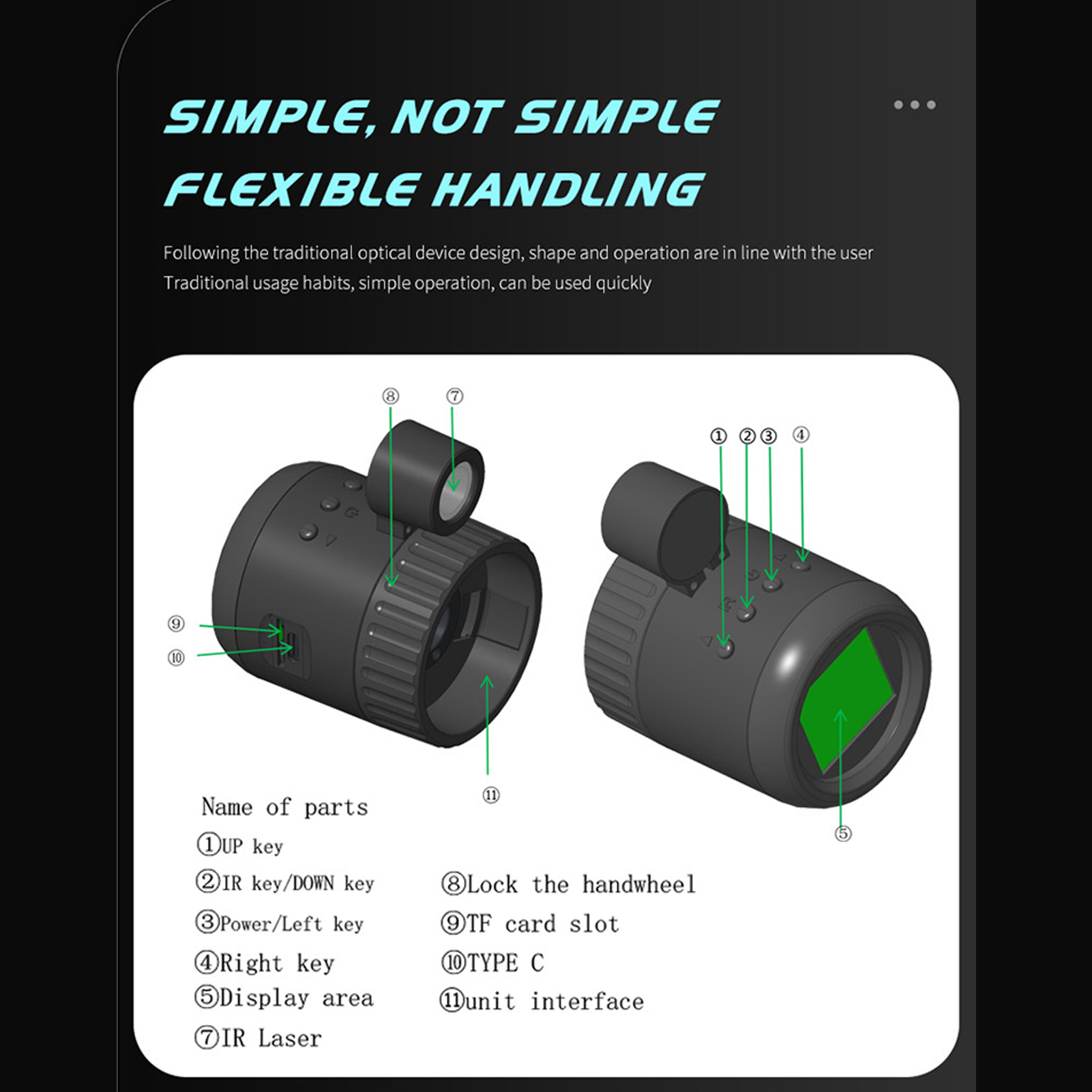 Цифровой монокуляр ночного вид – обзор и цена Night Vision Monocular 1080P