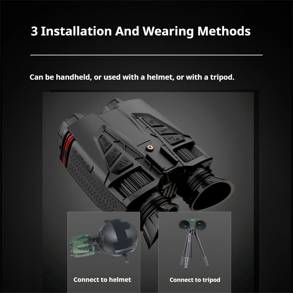 NVC800 WIFI налобный инфракрас – обзор и цена Digital Night Vision Binoculars 4K