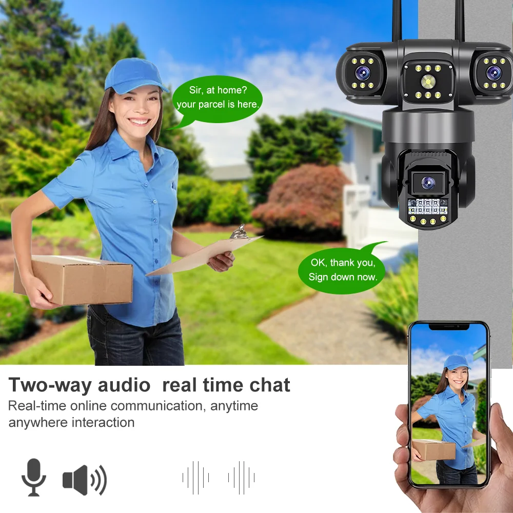 V380 Pro 4G Уличная Водонепрон – обзор и цена Night Vision Camera Wifi 4G