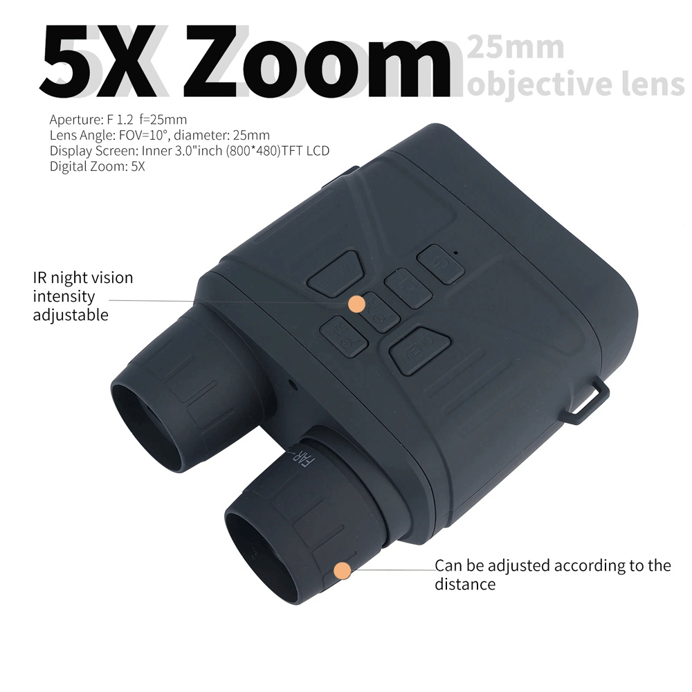 4K 3-дюймовый инфракрасный циф – обзор и цена Digital Night Vision Binoculars 4K