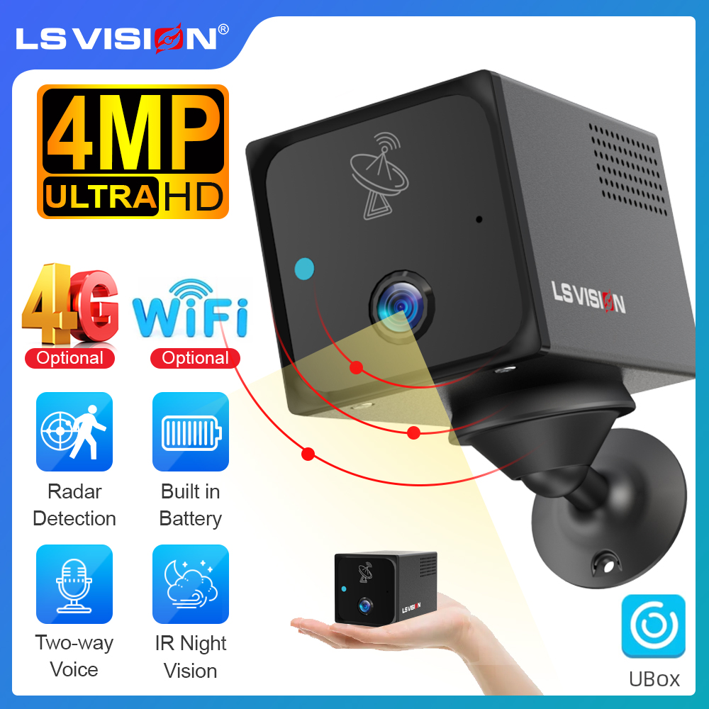Мини-камера LS VISION 4MP 4G,  – обзор и цена Night Vision Camera Wifi 4G