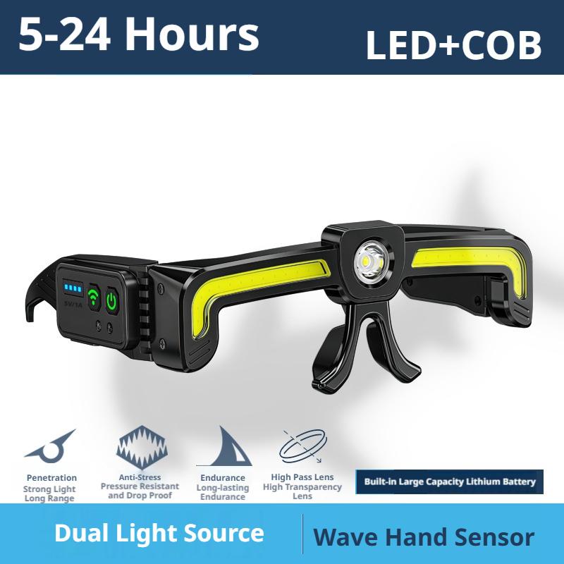 Налобный фонарь COB LED с упра – обзор и цена Night Vision Goggles Head Mounted