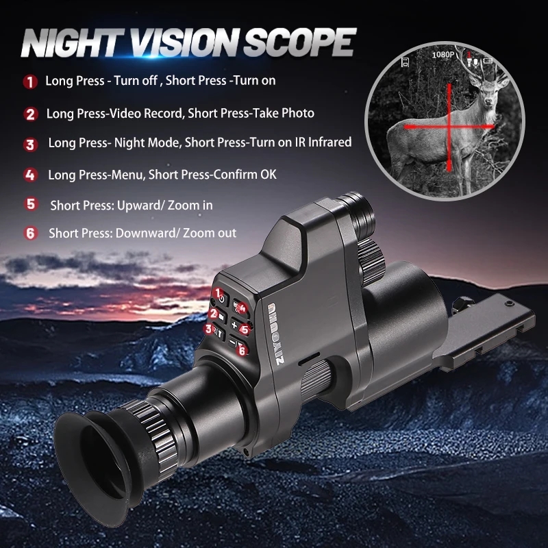 NV4B клипса ночного видения ИК – обзор и цена Night Vision Scope 4X Digital