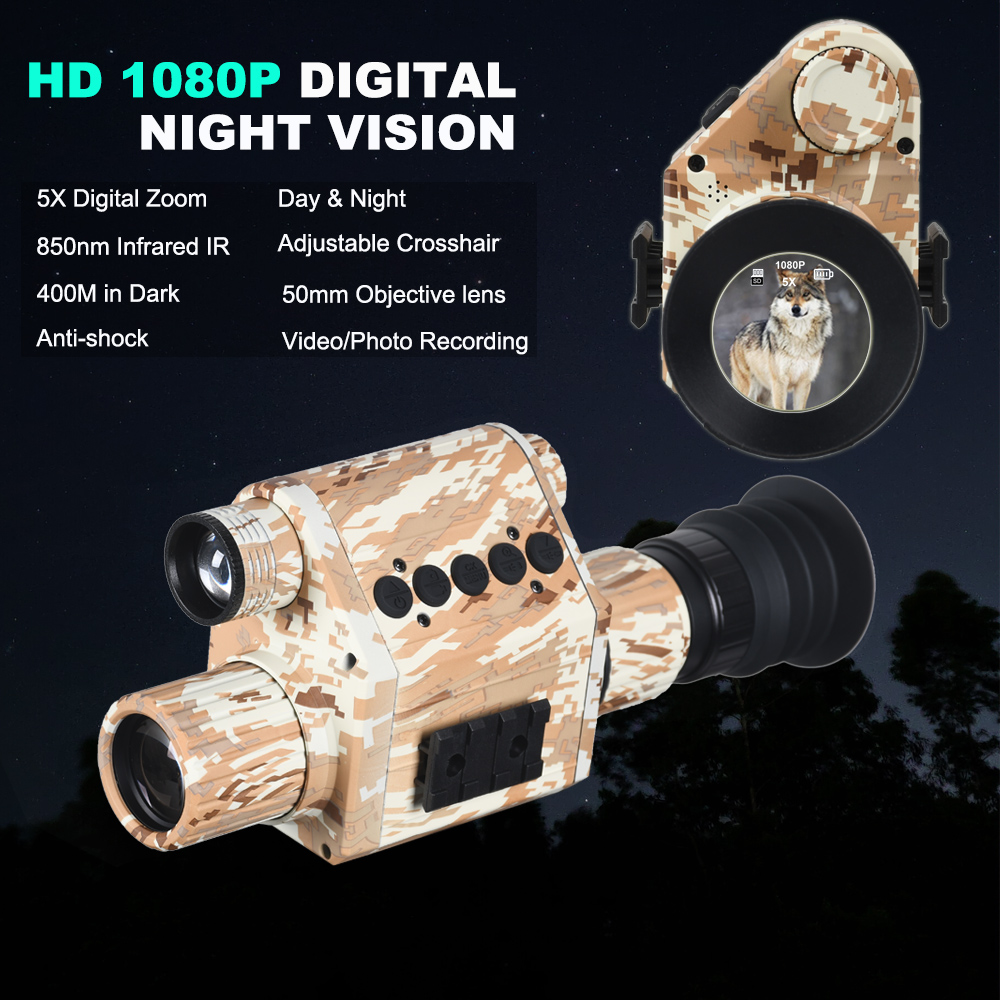 Цифровой монокуляр ночного вид – обзор и цена Night Vision Rifle Scope Ir 850Nm