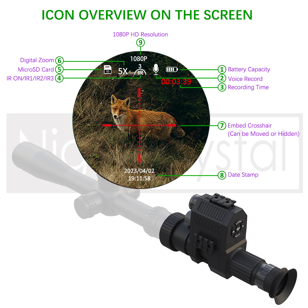 Цифровой прицел ночного видени – обзор и цена Night Vision Rifle Scope Ir 850Nm