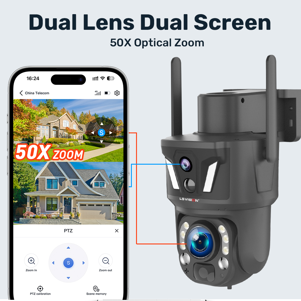 LS VISION 50X 6MP Беспроводная – обзор и цена Night Vision Camera Wifi 4G