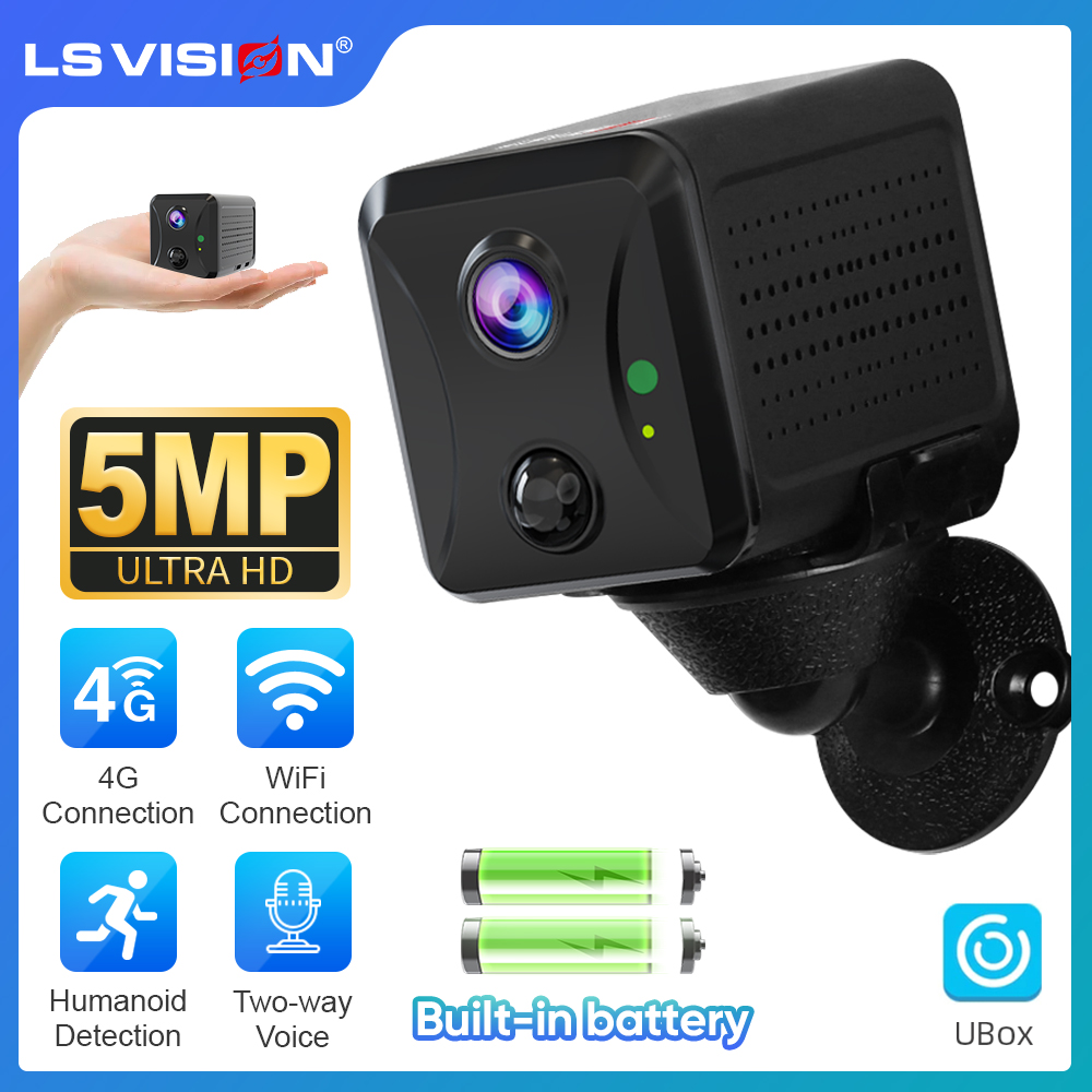 LS VISION 5MP 4G Мини-камера в – обзор и цена Night Vision Camera Wifi 4G