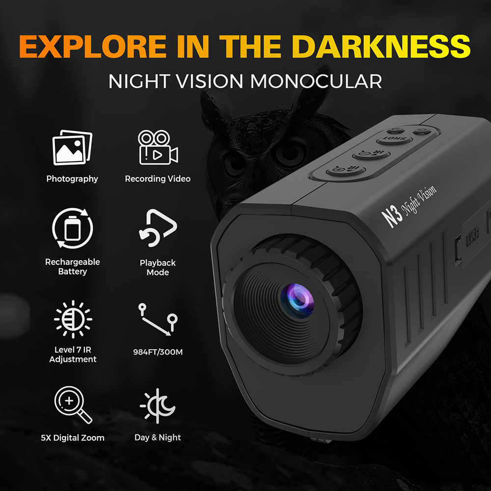 Монокуляр ночного видения 1080 – обзор и цена Night Vision Monocular 1080P