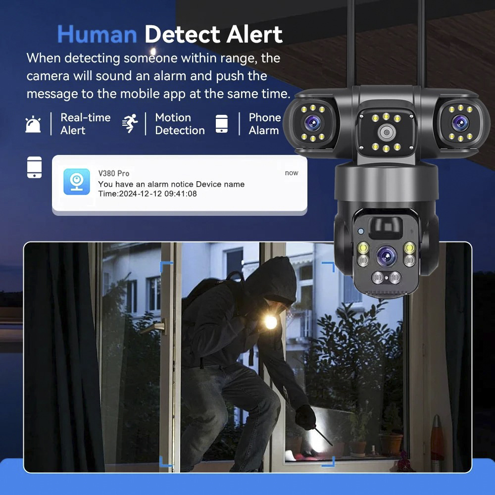 4G Солнечная камера с тремя об – обзор и цена Night Vision Camera Wifi 4G