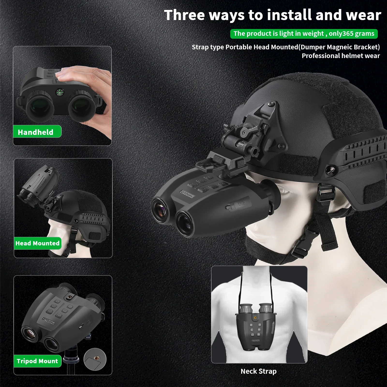 PVS-32 NVG монтируемый на голо – обзор и цена Night Vision Goggles Head Mounted