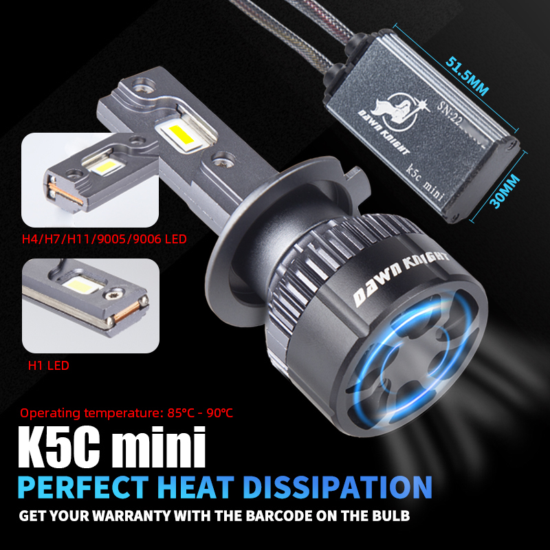 DAWNKNIGHT K5C Mini 40W H7 H4  – обзор и цена Night Vision Goggles Gen 3