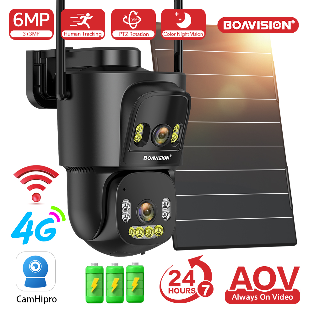 WiFi 4G AOV Камера на солнечно – обзор и цена Night Vision Camera Wifi 4G