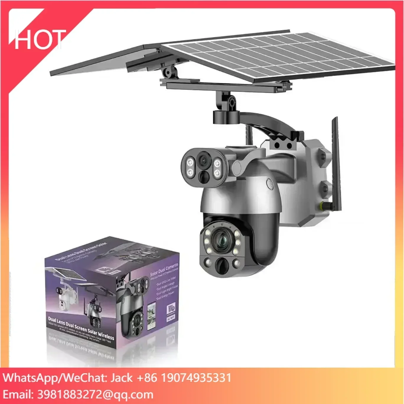 Уличная PTZ-камера IP65 с двум – обзор и цена Night Vision Camera Wifi 4G