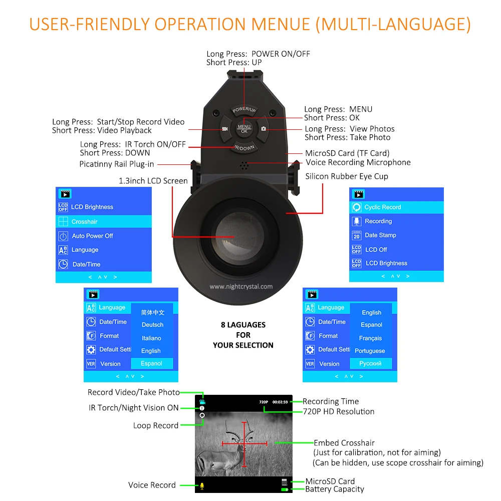 Megaorei 3B NK007s Военное уст – обзор и цена Night Vision Scope For Crossbow