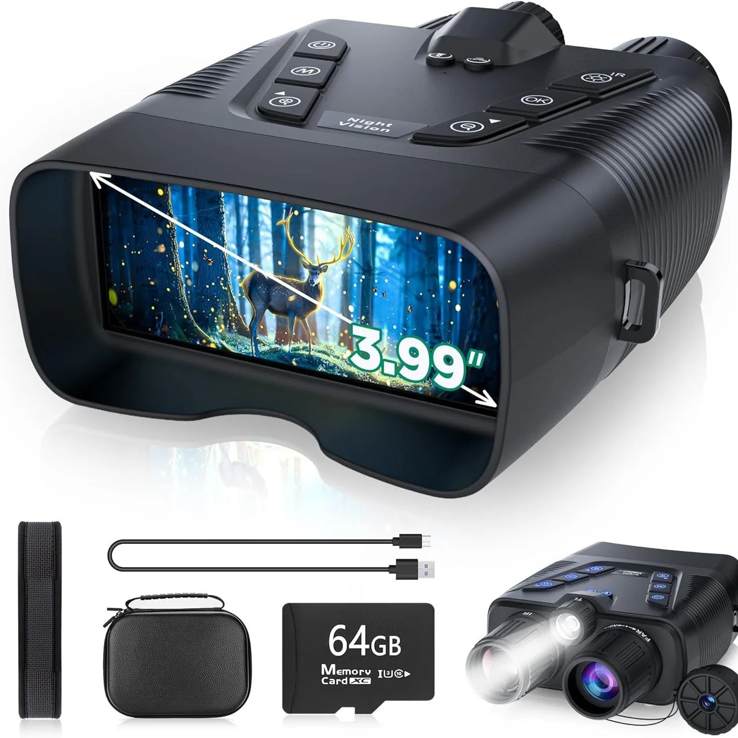 Цифровой телескоп 4K высокой ч – обзор и цена Digital Night Vision Binoculars 4K