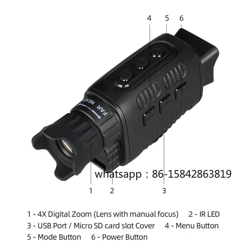 Инфракрасный монокуляр ночного – обзор и цена Night Vision Monocular 1080P